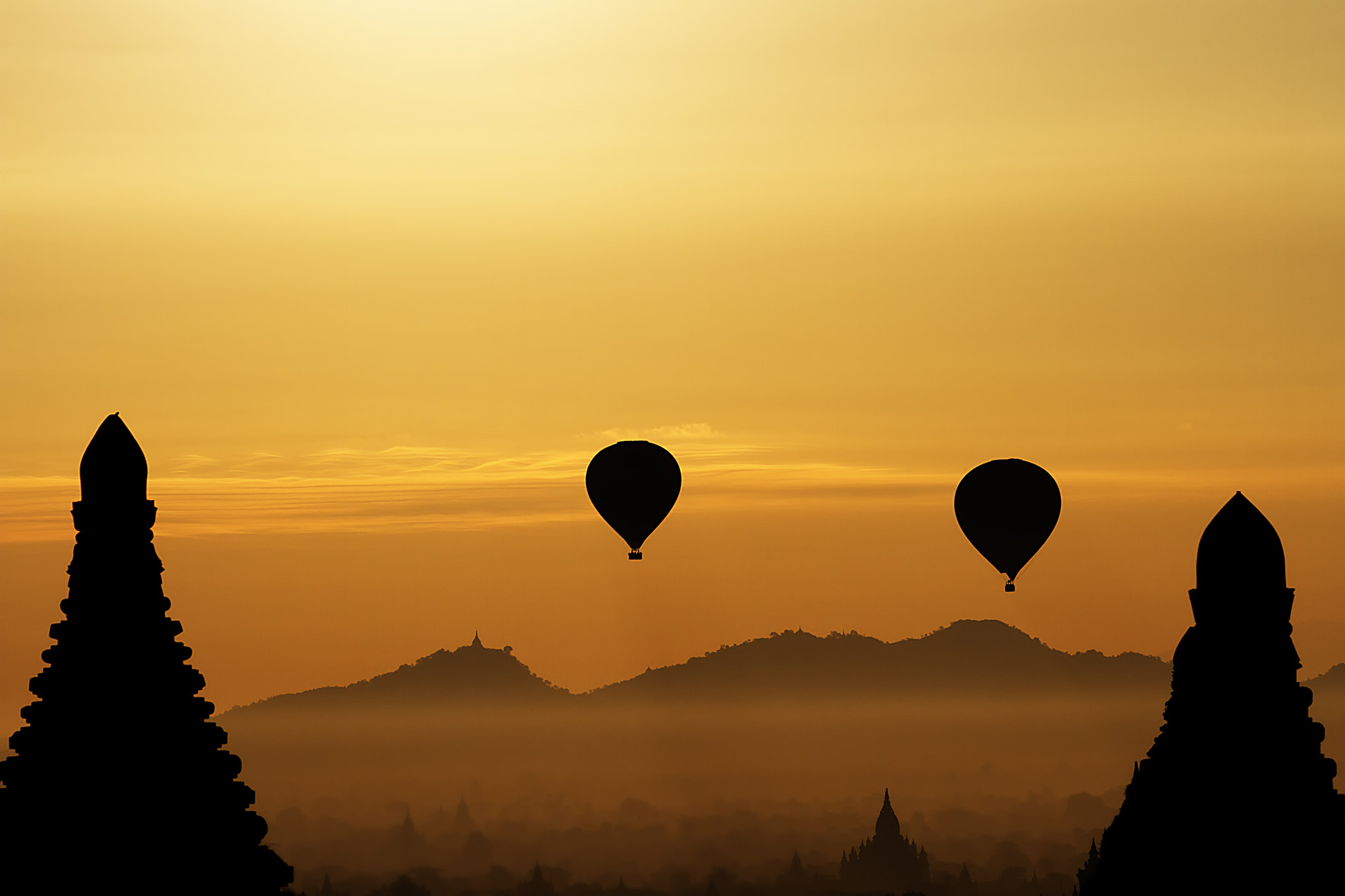 Ballooning over Bagan, Myanmar