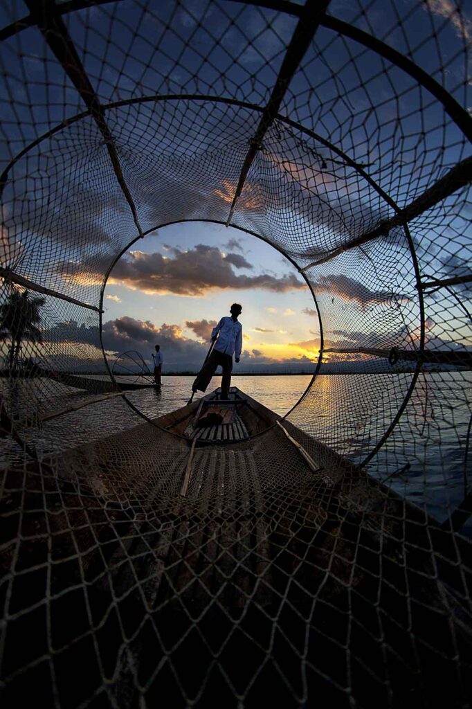 Fishermen at Inle lake, Myanmar