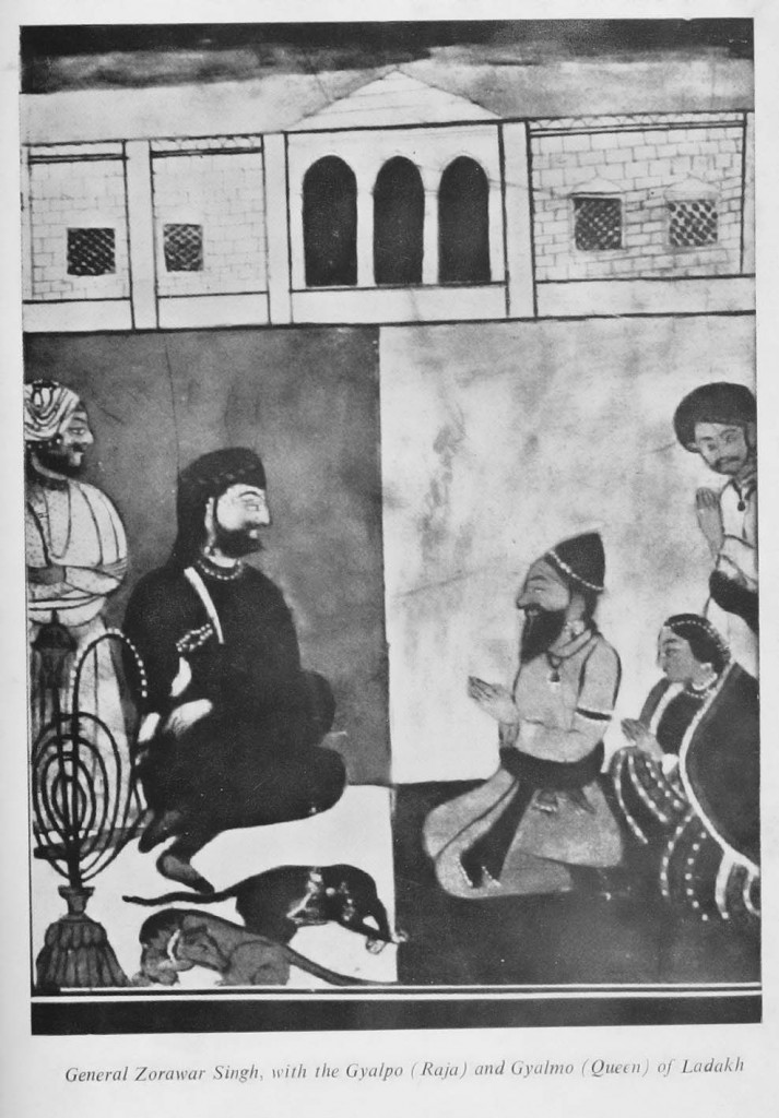 General Zorawar Singh with Gyalpo, king of Leh