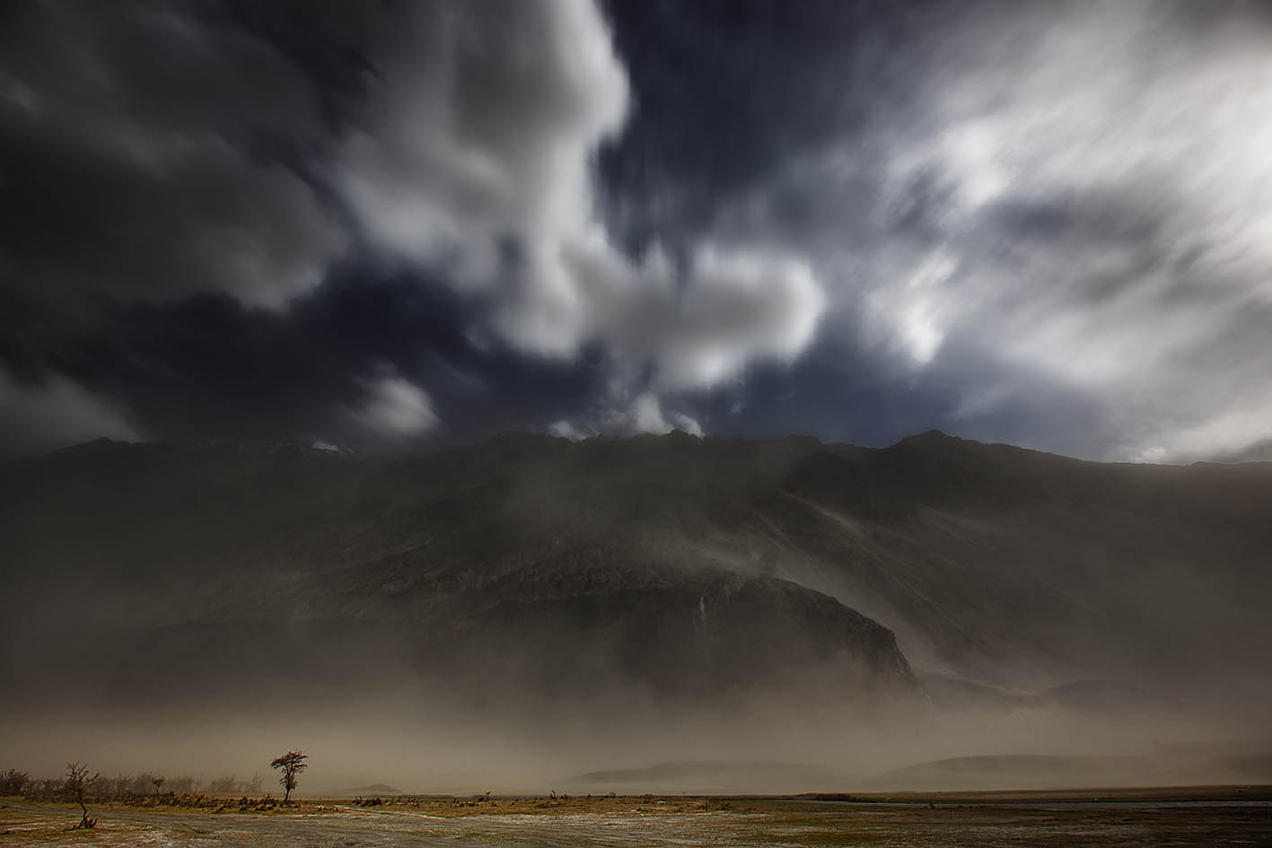 Storm at Nubra Valley, Ladakh