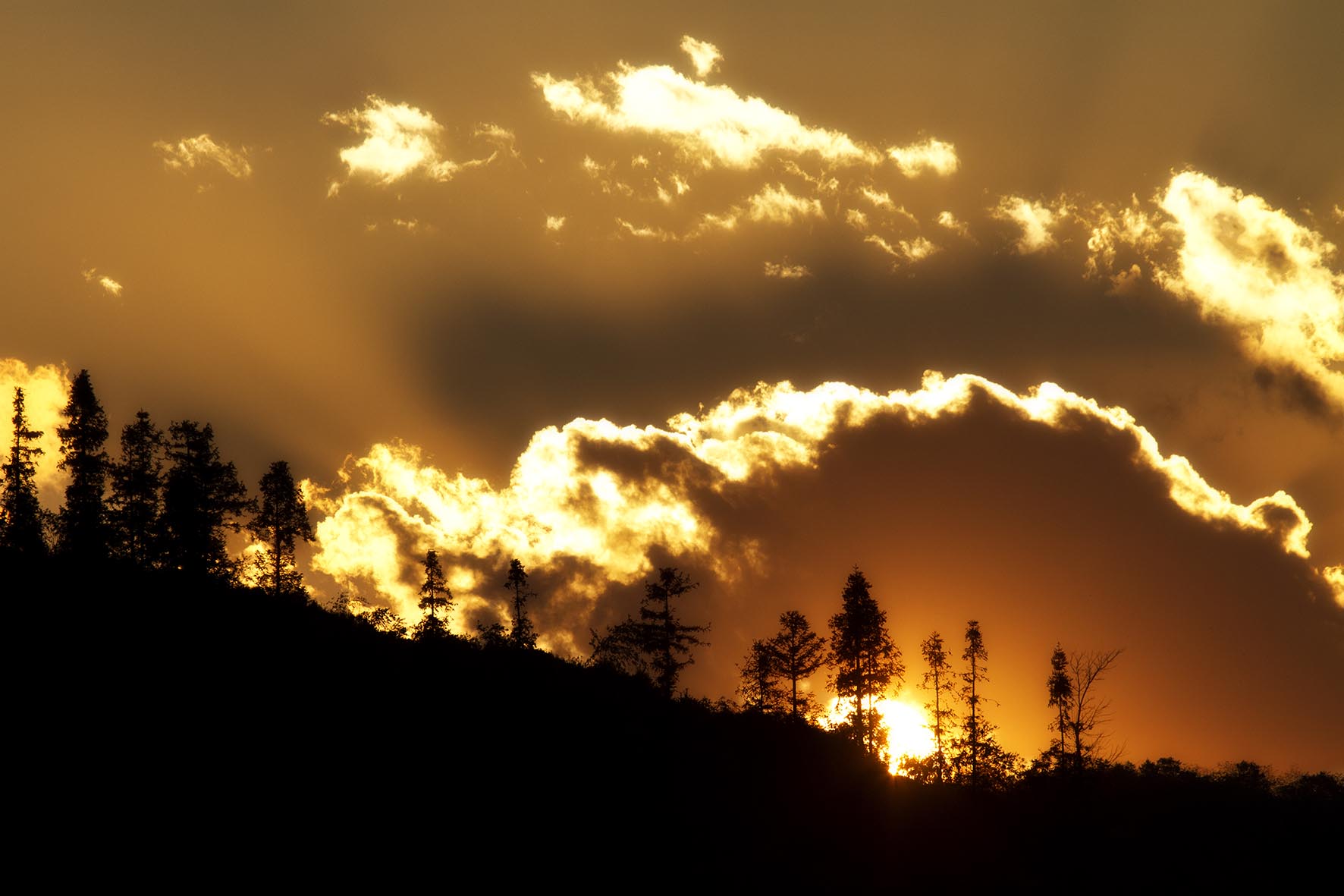 Sunset at Yuanyang, China